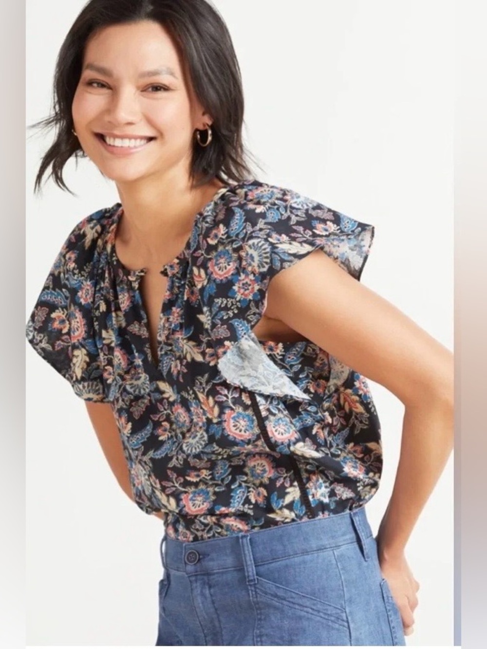 Roan + Ryan Fiona Paisley Top Women’s Size Medium
